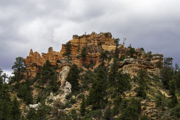 Stout Canyon red sandstone mountain in Utah