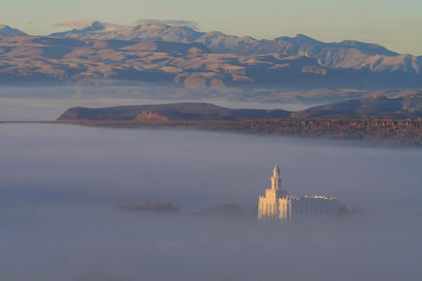 Temple in the Sky - St George Utah Temple