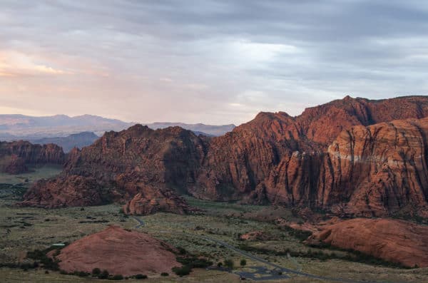 Snow Canyon State Park sunrise in southern Utah